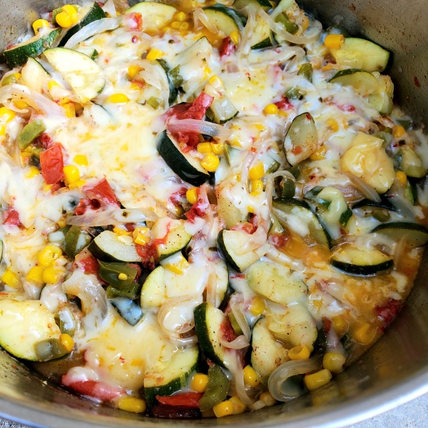 Calabacitas Con Queso - Zucchini with Cheese