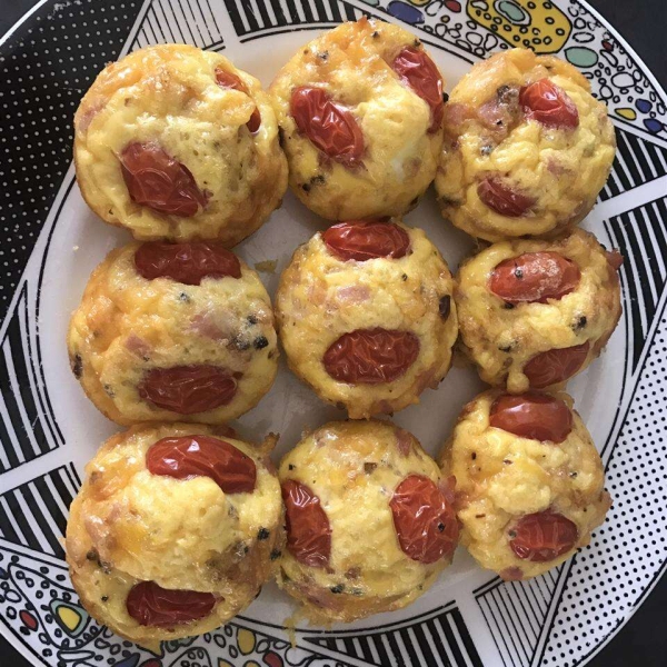 Mini Ham and Swiss Frittatas
