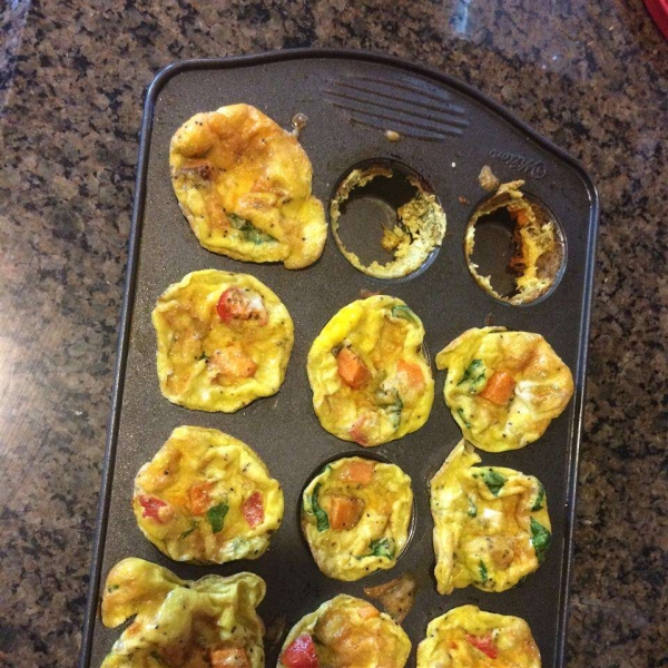 Mini Ham and Swiss Frittatas