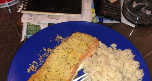 Lemon Panko Crusted Salmon