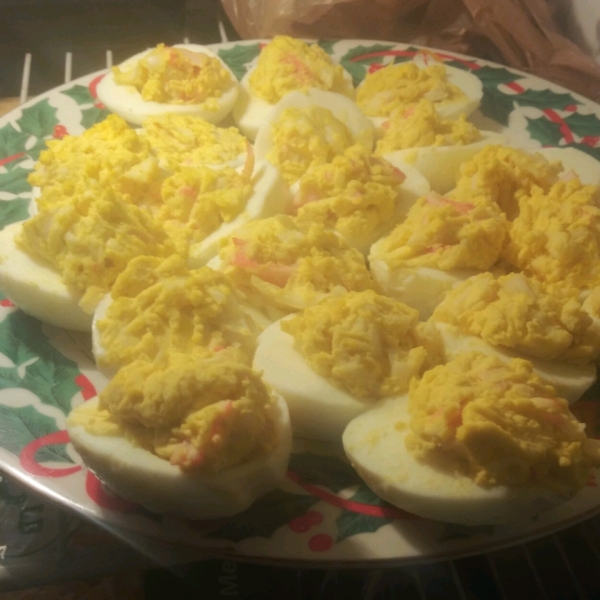 Crab-Stuffed Deviled Eggs