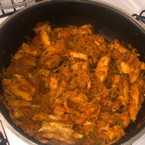 Chicken Paprika with Spaghetti Squash