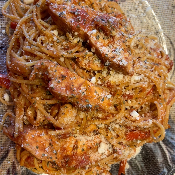 Chicken Paprika with Spaghetti Squash