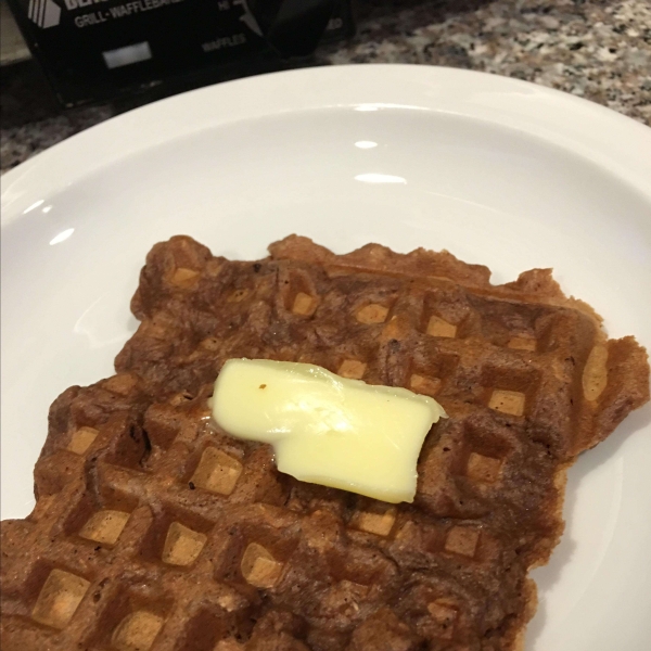 Carlie's Chocolate Oatmeal Waffles