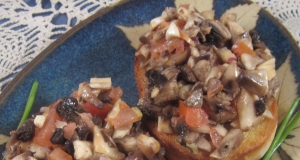 Cold Mushroom Bruschetta