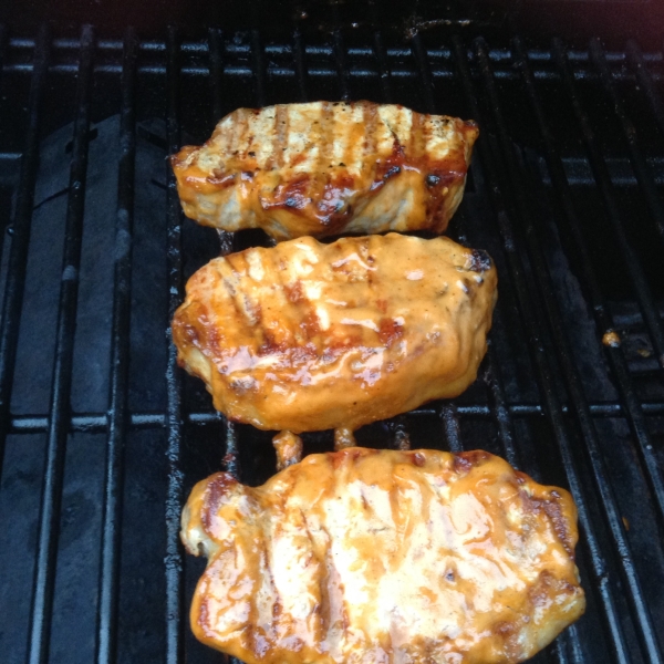 Glazed Grilled Pork Chops