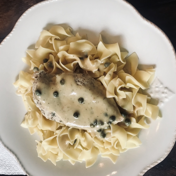 Chicken Breasts in Caper Cream Sauce