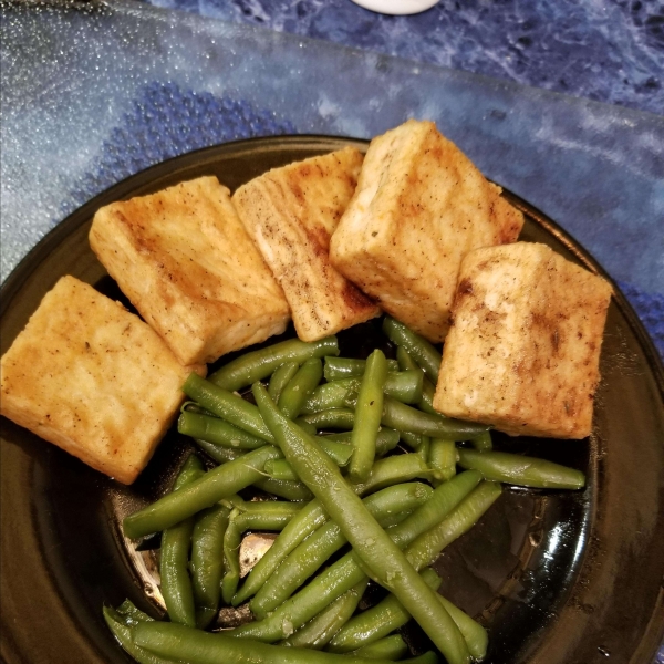 Breaded, Fried, Softly Spiced Tofu