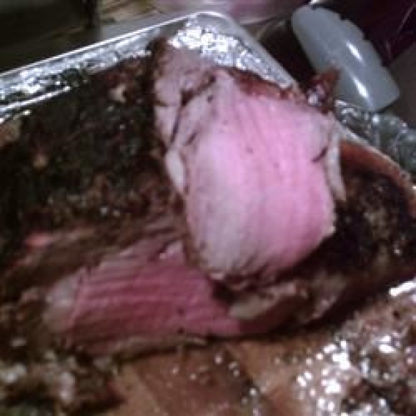 Smoked Standing Rib Roast