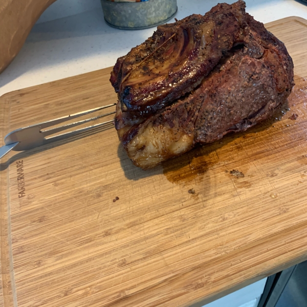 Smoked Standing Rib Roast