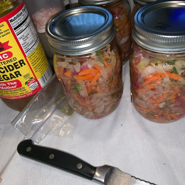 Curtido (Salvadoran Pickled Slaw)