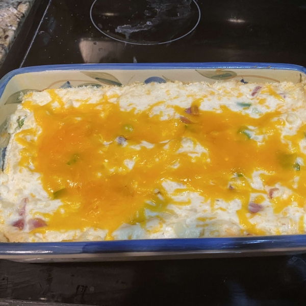 Twice-Baked Potato Casserole with Bacon