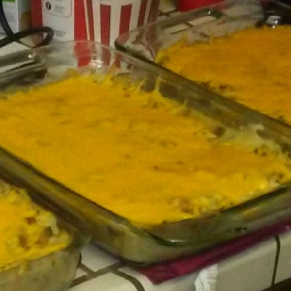 Twice-Baked Potato Casserole with Bacon