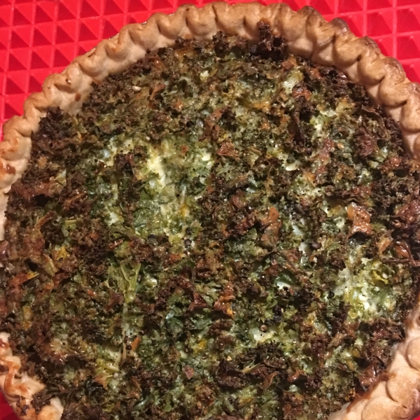 Cheesy Kale Quiche