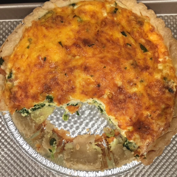 Cheesy Kale Quiche