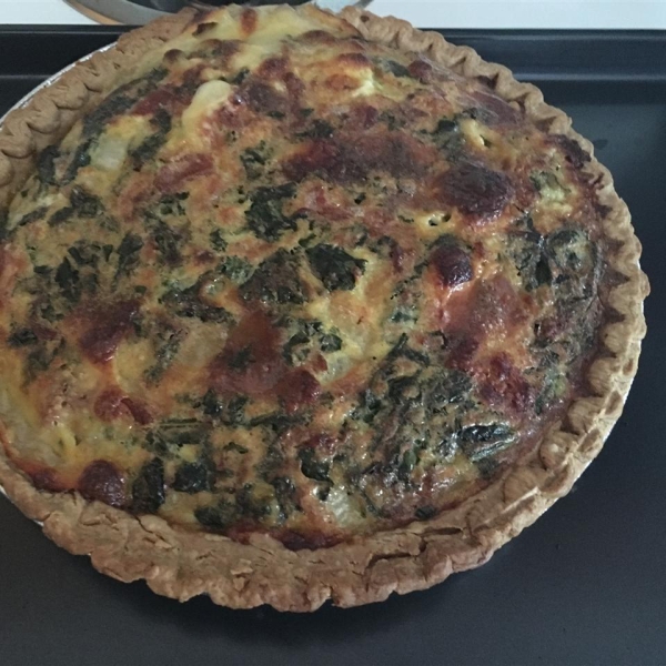 Cheesy Kale Quiche