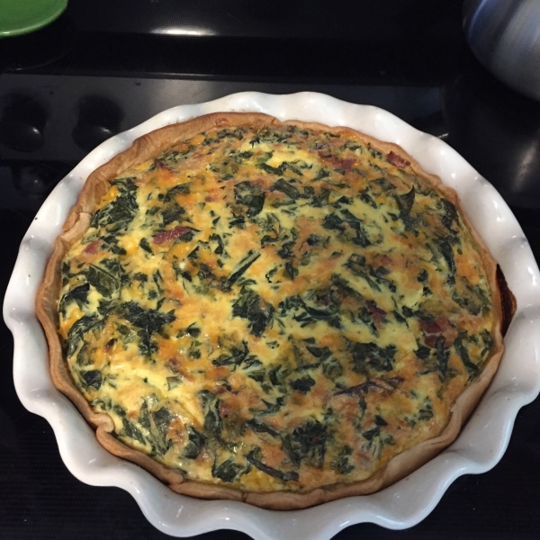 Cheesy Kale Quiche