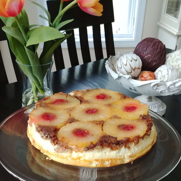 Pineapple Upside-Down Cheesecake