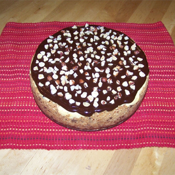 Hazelnut and Chipped Chocolate Cheesecake