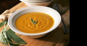 Buttercup Squash Soup with Ginger