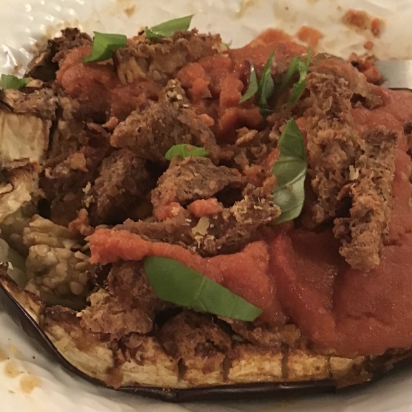 Inside-Out Air-Fried Eggplant Parm