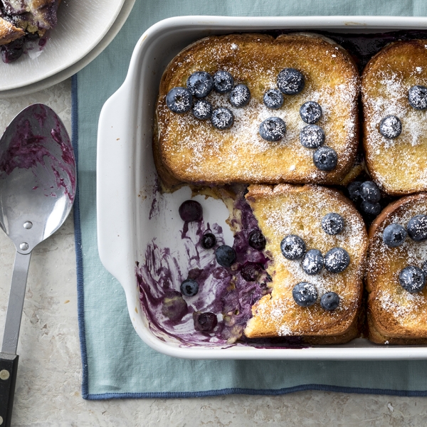 Easy Overnight Blueberry French Toast