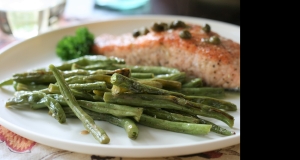 Roasted Green Beans with Dill Vinaigrette