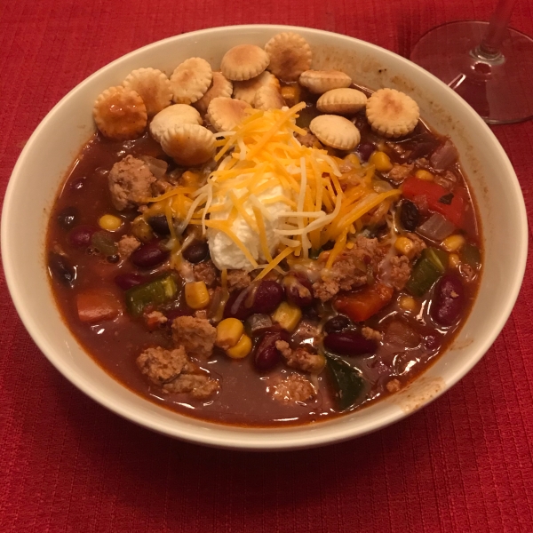 Family Favorite Slow Cooker Turkey Chili