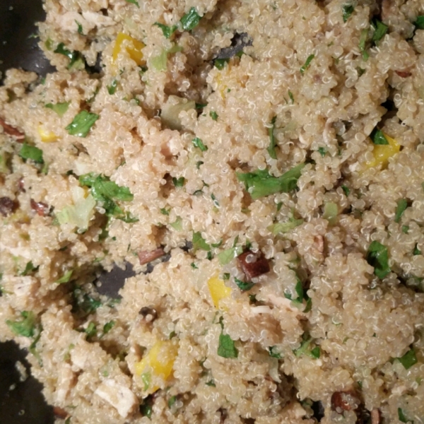 Carrot, Tomato, and Spinach Quinoa Pilaf