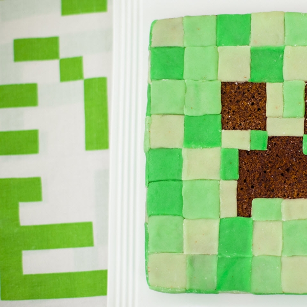 Mine Craft Creeper Cake