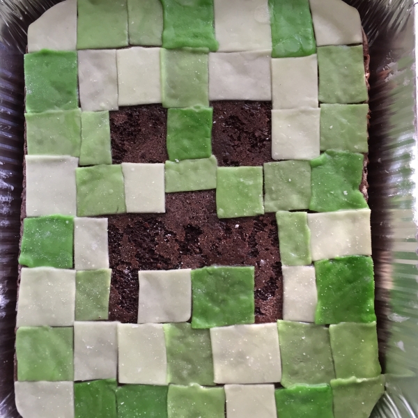 Mine Craft Creeper Cake