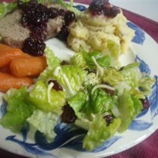 Deliciously Sweet Salad with Maple, Nuts, Seeds, Blueberries, and Goat Cheese