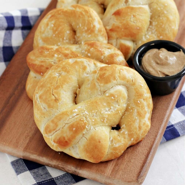 Two-Ingredient Dough Soft Pretzels