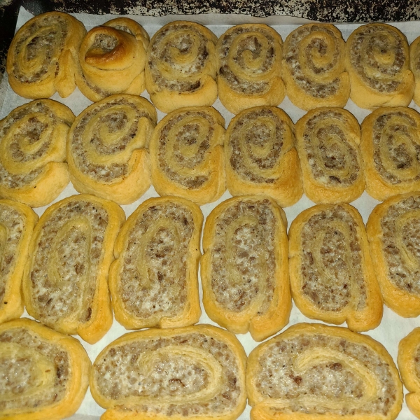 Sausage and Cream Cheese Pinwheels