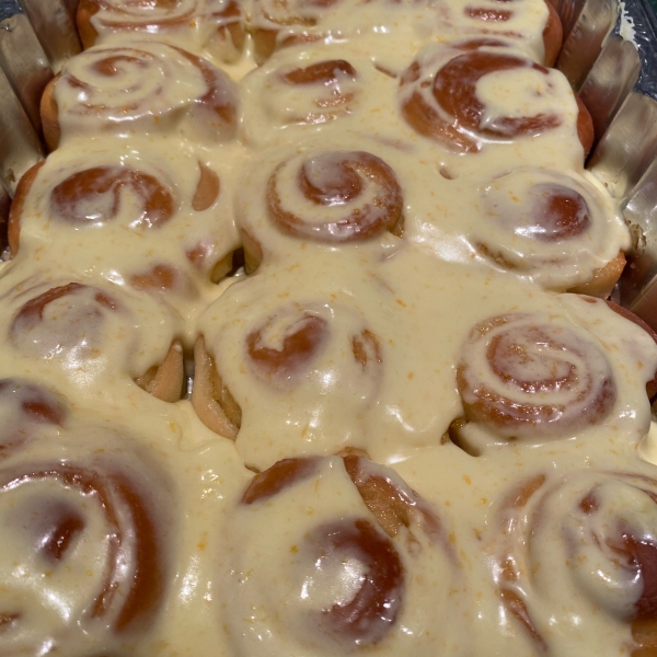 Grandma's Orange Rolls with Orange Cream Cheese Frosting