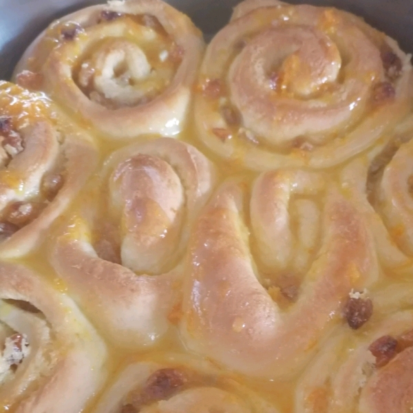 Grandma's Orange Rolls with Orange Cream Cheese Frosting