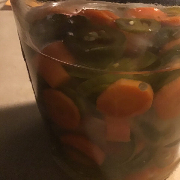 Pickled Jalapenos and Carrots