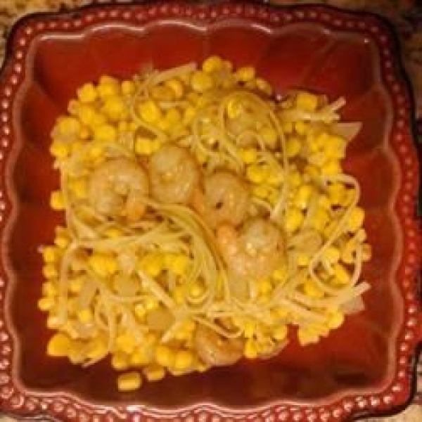 Linguine with Cajun-Spiced Shrimp and Corn