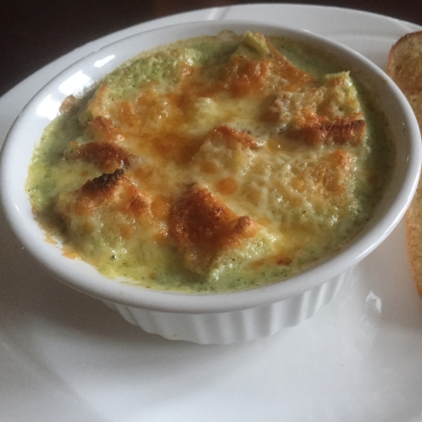 Broccoli Soup au Gratin