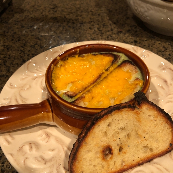 Broccoli Soup au Gratin