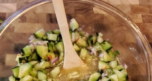 Italian Onion Cucumber Salad