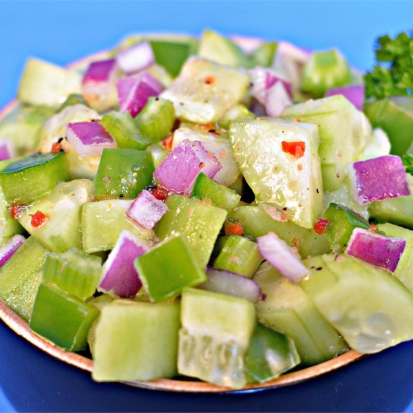 Italian Onion Cucumber Salad