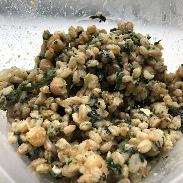 Healthy Warm Farro Salad