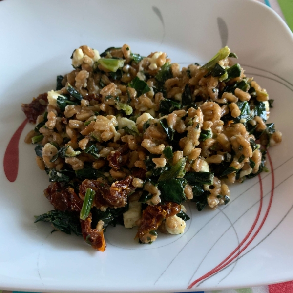 Healthy Warm Farro Salad