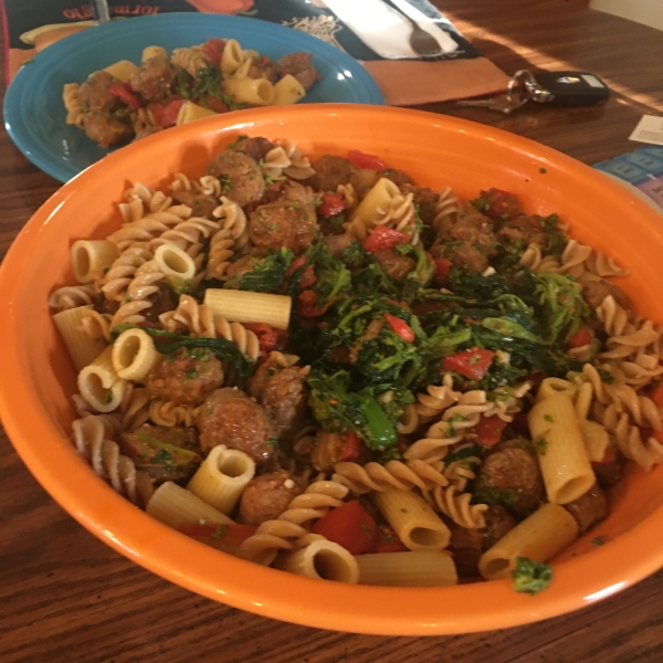 Spicy Sausage Broccoli Rabe Parmesan