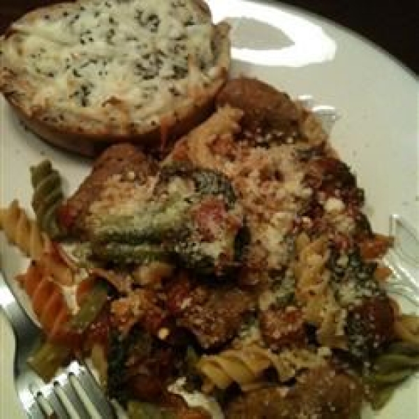 Spicy Sausage Broccoli Rabe Parmesan