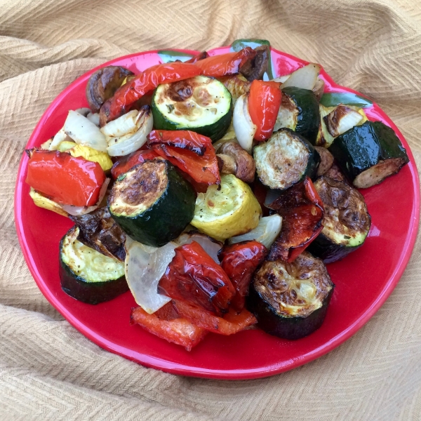 Roasted Rainbow Vegetables in the Air Fryer