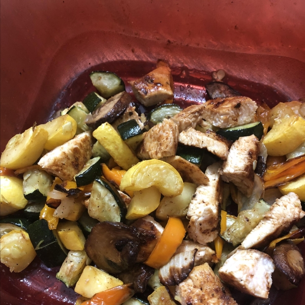 Roasted Rainbow Vegetables in the Air Fryer