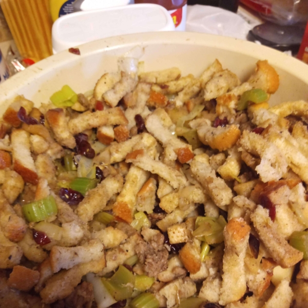 Cranberry, Sausage and Apple Stuffing