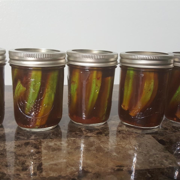 Spicy Pickled Okra